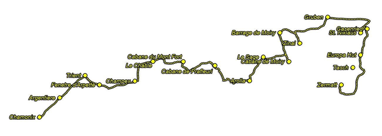 Haute Route Map