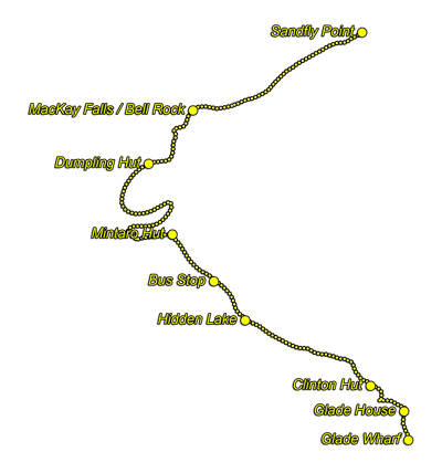 Milford Trek Map