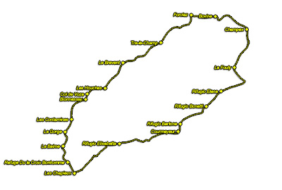 Tour de Mont Blanc Map