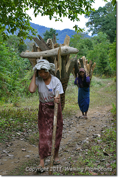 Kachin Tribal Village Trek, On the Trail, Burma