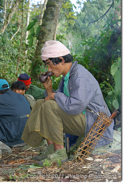 Kachin Tribal Village Trek, Mt. Phon Khan Razi - Heading Down, Burma