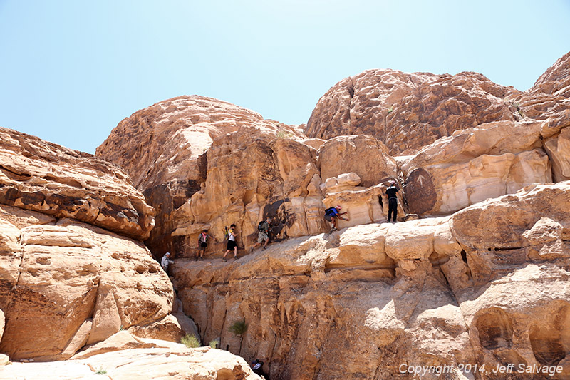 Rock scramble - Wadi Rum - Jordan