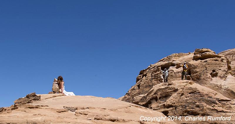 Rock scramble - Wadi Rum - Jordan