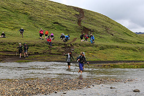 River Crossing - Laugavegur/Landmannalaugar Trek, Iceland