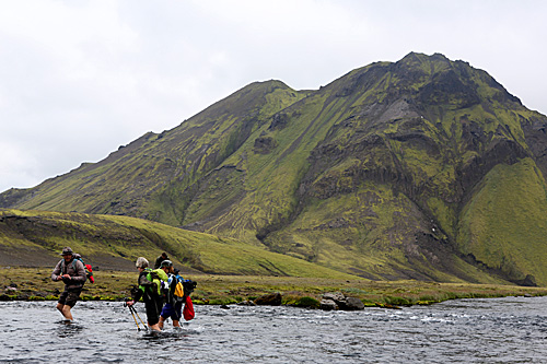 River Crossing - Laugavegur/Landmannalaugar Trek, Iceland